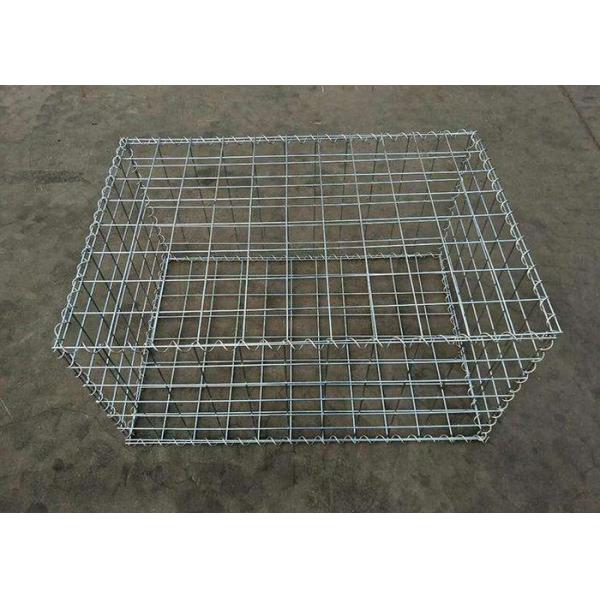 Caliente de piedra de la caja de la jaula del muro de contención de Gabions de la malla soldada con autógena del jardín sumergido galvanizado