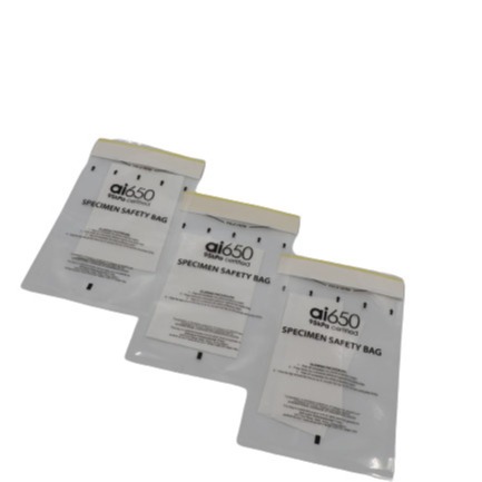 95kPa Clear/White Individual Pouch Gamma Radiation Sterilized Specimen Bag