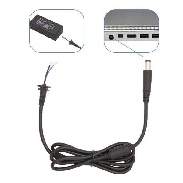 DC 7.4x5.0mm Jack à baril mâle à l'extrémité nue en conserve Pigtails ouverts câble d'extension pour adaptateur d'ordinateur portable