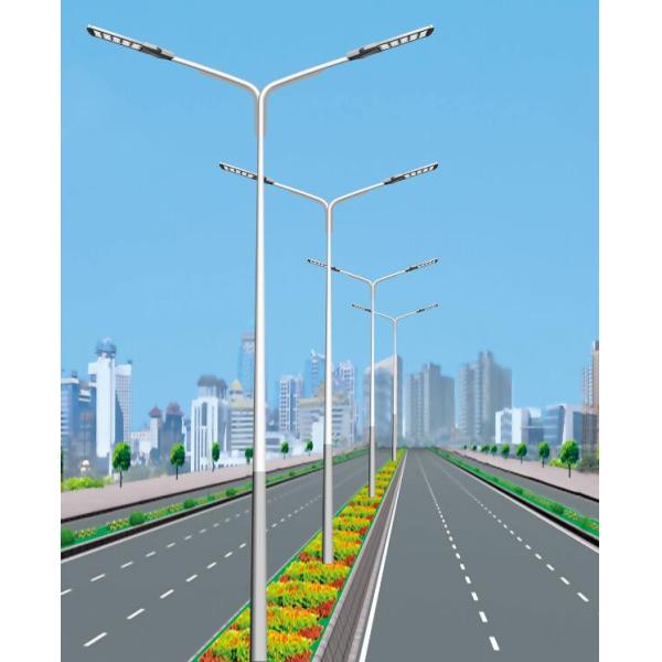 18 Meter Q355B Mild Steel Pole For Mounting LED Street Lights