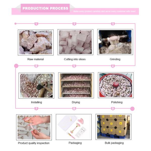 Кварц Роза камня Gua Sha нефрита