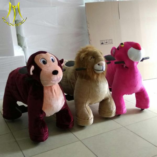 Hansel walking dog battery operated ride horse animal electric plush ride in mall
