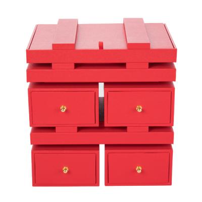 Guarda-joias luxuosa feito a mão Lockable para o peso feito sob encomenda do logotipo 10g das mulheres