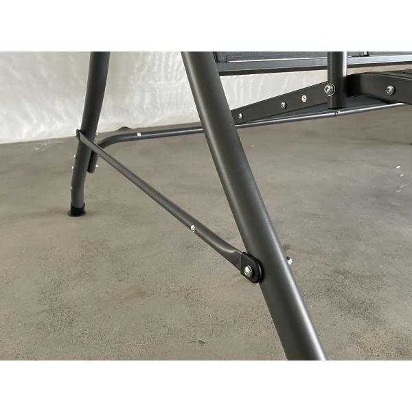 Metal type metal Roof Outdoor Hanging Swing Bed Chair for 3 Persons Patio Garden