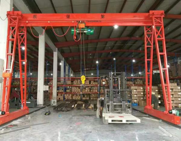 MH 1t Electric gantry crane，Outdoor stockyard, gantry crane, electric hoist