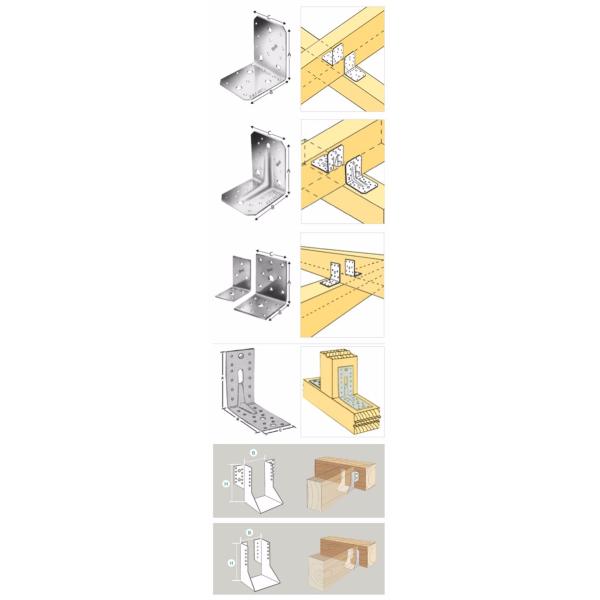 ISO9001 Rohs CE Galvanized Sheet Steel Wood Connector Joist Hanger for Construction