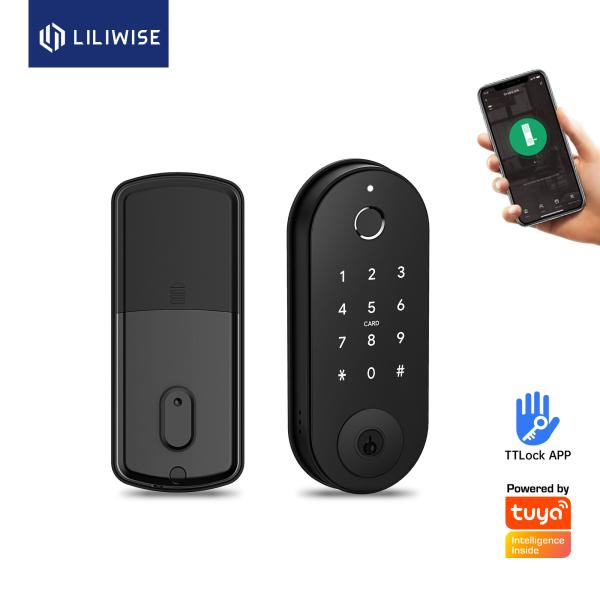 Safety App WiFi Fingerprint Lock Auto Deadbolt Smart Lock
