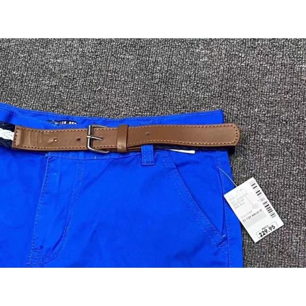 Summer DK Blue Kids Casual Loose Shorts With Four Pockets