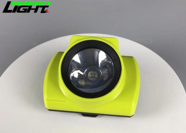 Portable LED Miner'S Cap Lamp 18000lux OLED Display Screen 6800mA Lithium Battery
