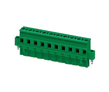 O SN Pluggable do verde PA66 do passo 1*11P do conector CPT 7.62mm do bloco de terminais chapeou 30-12AWG