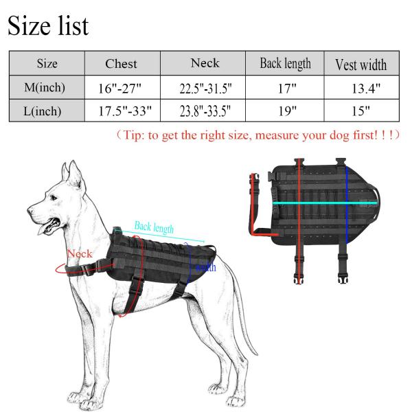 Outdoor Breathable Dog Walking Harness , Waterproof Tactical Dog Harness Backpack