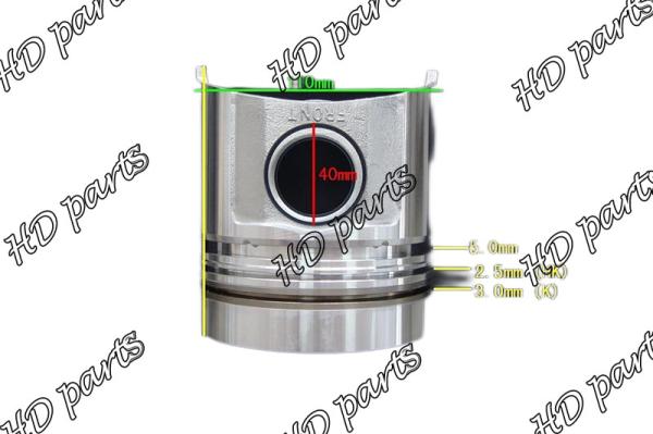 6D110 Diesel Engine Piston 6138-31-2110 6138-31-2010 For KOMATSU