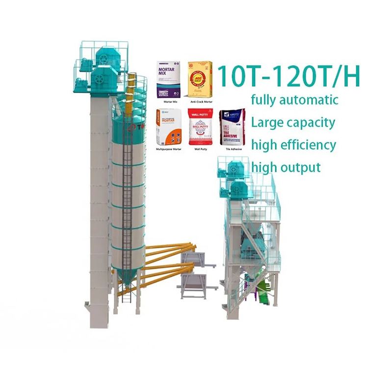 New Condition Automatic Dry Mortar Production Line with Simple Design and 380V Voltage