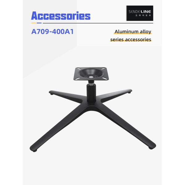 Aluminum Alloy Office Chair Metal Base 800mm Swivel Chair Base With Casters