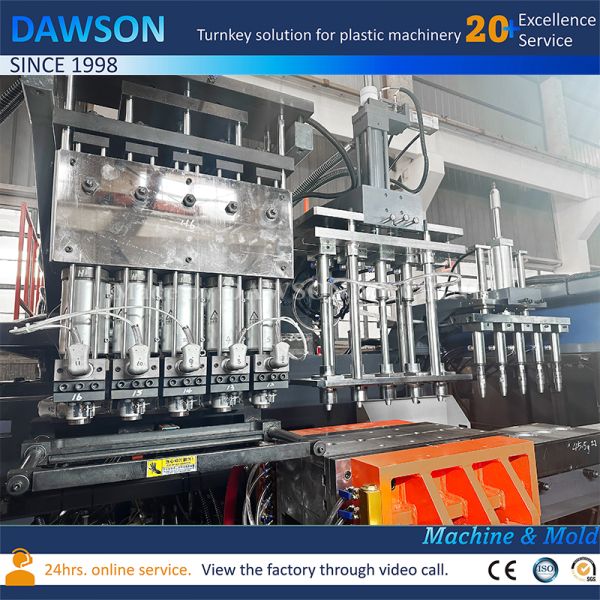 HDPE Food Grade Wide Mouth Jars and Containers Blow Molding Machines for Single Station 5-Head Blow Molder