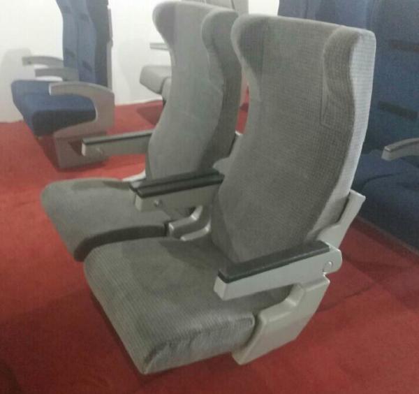 First Class Luxury Plastic Bus Seats With Armrest Standard Size Long Lifetime