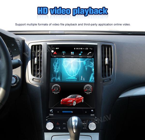 ABS 12.1inch Car Radio Multimedia Player For Infiniti G25 G37 2004-2015