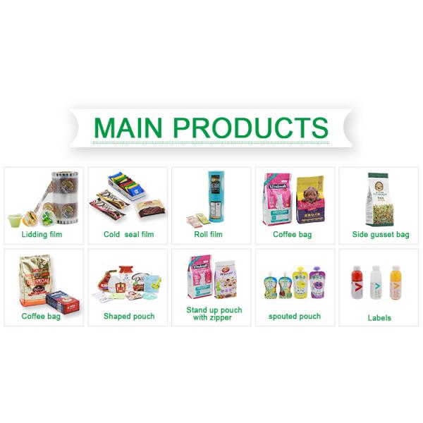 Standing Up Shaped Pouch Heat Seal Food Grade Shaped Pouch 3 Side Seal Packaging Bag