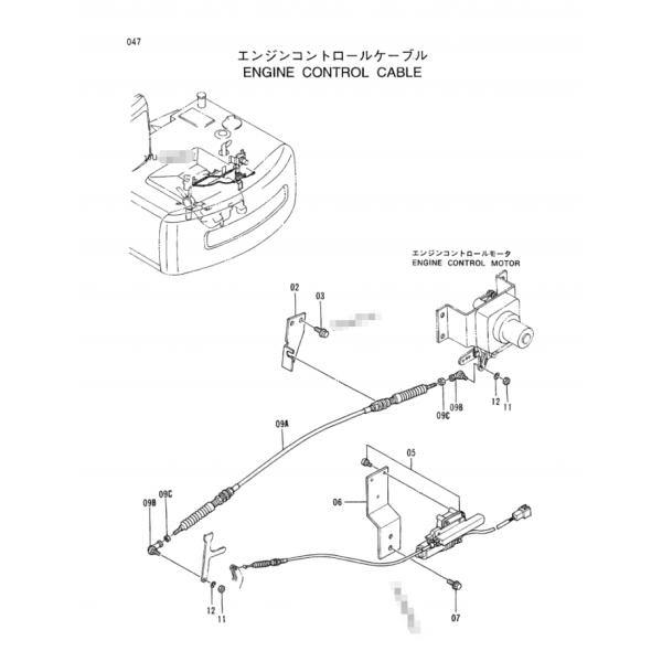 Мотор соленоида стопа датчика 24В 4276371 прибора отказа пламени дросселя экскаватора для ЭС100-2 ЭС100-3 ЭС100М-3