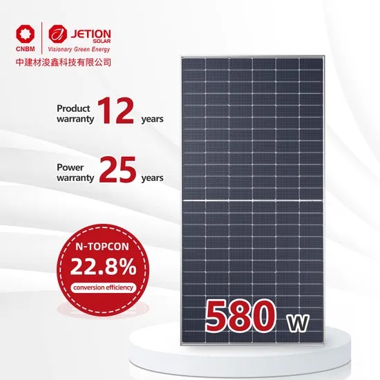 580W Monocrystalline Solar Panel with 42.62V Optimum Voltage and 13.61A Current for High Efficiency PV Module