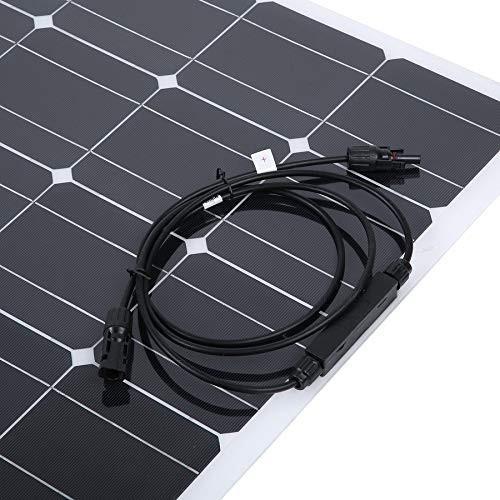 Panneau solaire semi-flexible de 200W Panneaux solaires à film mince de 18V 36V 48V 72V 100W 150W