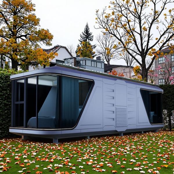 Contemporary Steel Frame Capsule Homestay Portable and Versatile Design for Urban Living!