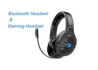 Venda suave de POK Bluetooth Wireless Gaming Headset del ABS