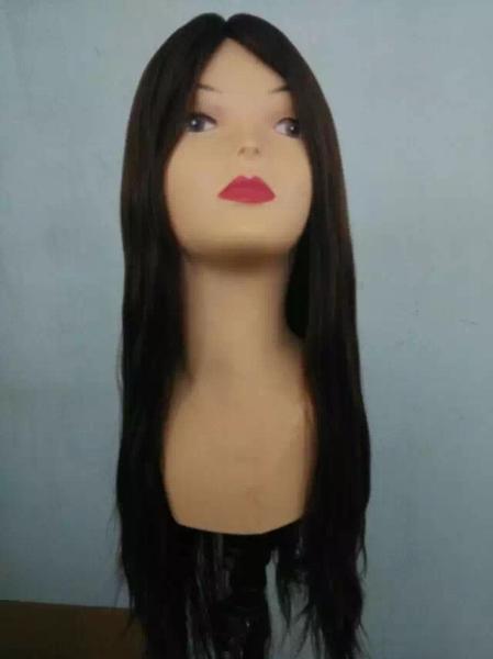 18 Inches Europoean Virgin Hair Jewish Wigs Full Head Big Layers Natural Straight  Kosher Wigs
