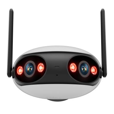 Outdoor Dual Lens 2K WiFi Security Camera 180° Ultra Wide Angle View