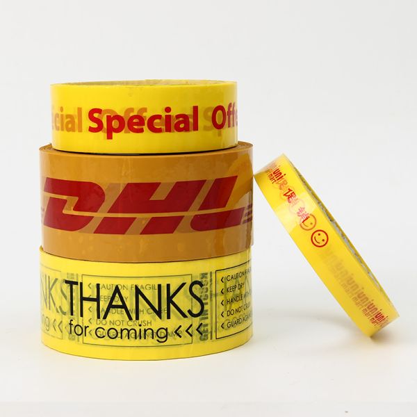 Brand Supplier OPP Packaging Adhesive Cello Jumbo Roll Shipping Transparent Fragile Plastic Bopp Custom Tap