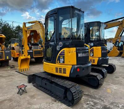 Japão 5 toneladas de mão mini excavadora Komatsu PC55MR.