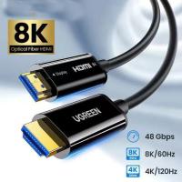 4K Resolução de 60Hz HDMI 2.1 Fibra de cabo com suporte HDR de longa distância
