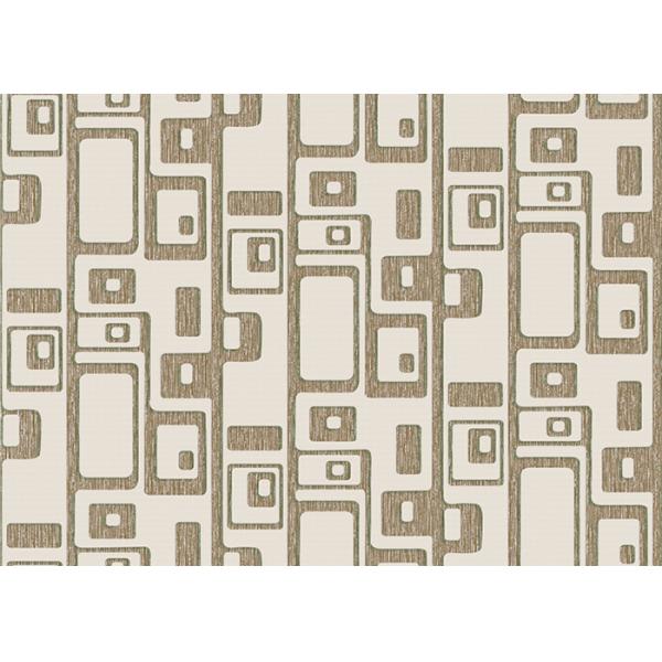 Съемные Не-сплетенные винтажные обои живущей комнаты стиля с геометрической картиной, противостатической