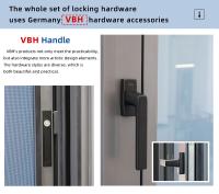 Standard européen insonorisé double vitrage en aluminium incliné tourner fenêtres Design moderne