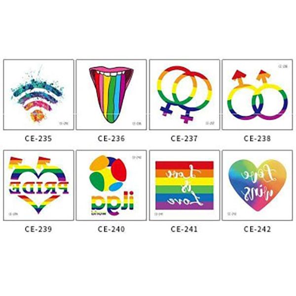 Personalized BOPP Rainbow Kiss Cut Stickers Printing for Wall Decal