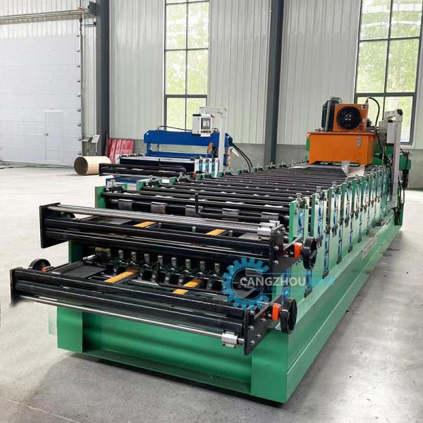 YX840&836 Steel Profile Double Layer Roofing Color Sheet Roll Forming Machine
