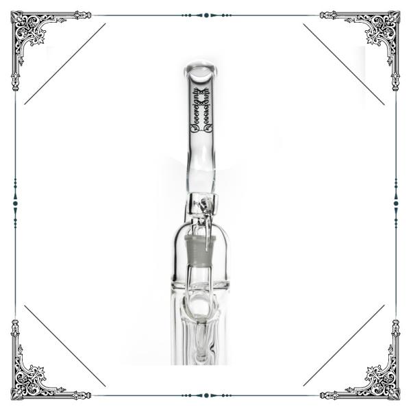 Reinforced 8 Arm Pillar Perc Glass Water Bubbler With Gridded Imperial Smoking Hookah