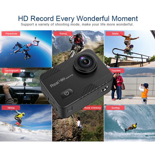 30m Waterproof 4K Ultra HD Action Camera Native 4K Sports DVR Camera
