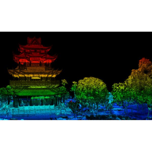 Система сканирования БПЛА LiDAR для 3D-моделирования мачты GS-130X