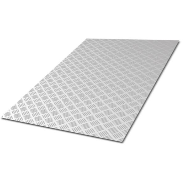 1.5mmの反スリップ1060のアルミニウム5つの棒踏面の版