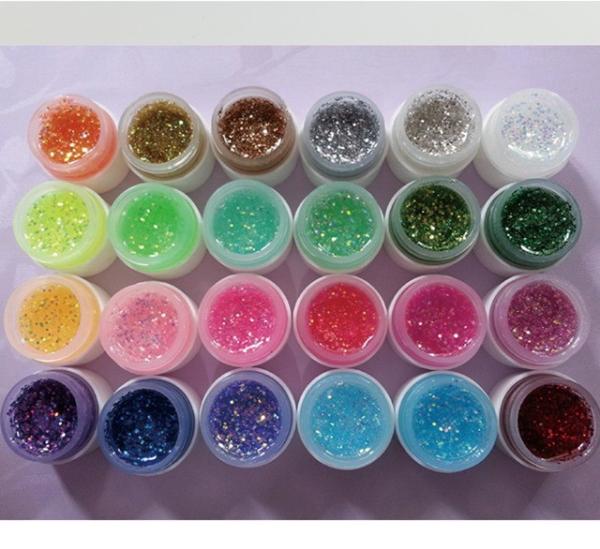 Graduation Occasion 24 Colors UV Gel Nail Art Tool Kits Sets with Light Nail Polish Gel and Phototherapy Nail Special