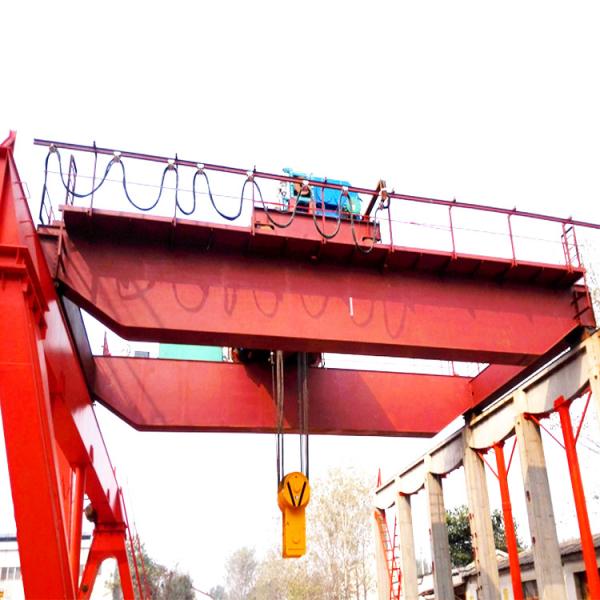 Double Girder 32t Lifting Overhead Bridge Crane A6 Pendent Control