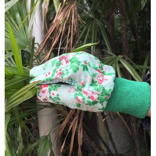 Back Elastic Line Mixed Cotton / Poly Working Hands Gloves With Knit Wrist