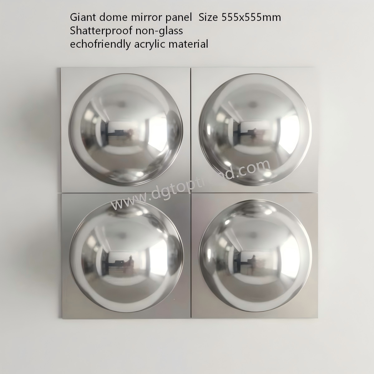 550×550mm Acrylic Convex Security Mirror 360° Full Dome Spherical PMMA