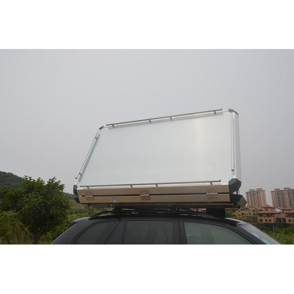 Top Rack Pure Aluminum Folding Air Spring Frame Roof Tent for 4x4 Cars Grey One Bedroom