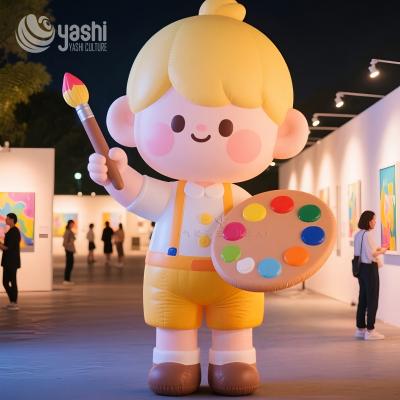 Outdoor Cartoon Balloons Giant Inflatable Cartoon Figures Light Up