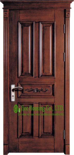 Lacquer Finish 40mm Solid Timber Entry Door For Apartment, Outward Opening External Door