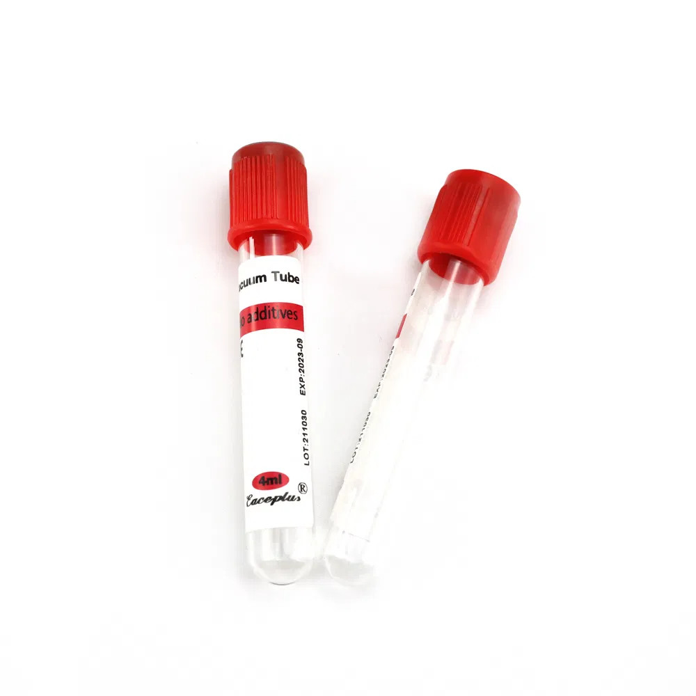 Siny Factory Direct Disposable Vacuum Blood No Additive Tube Collection Tube System with ISO 13485
