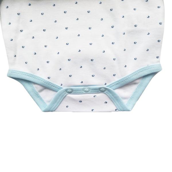 Snap Button Closure 100% Cotton Baby Rompers for in Autumn Long Sleeve and 0-3 Months