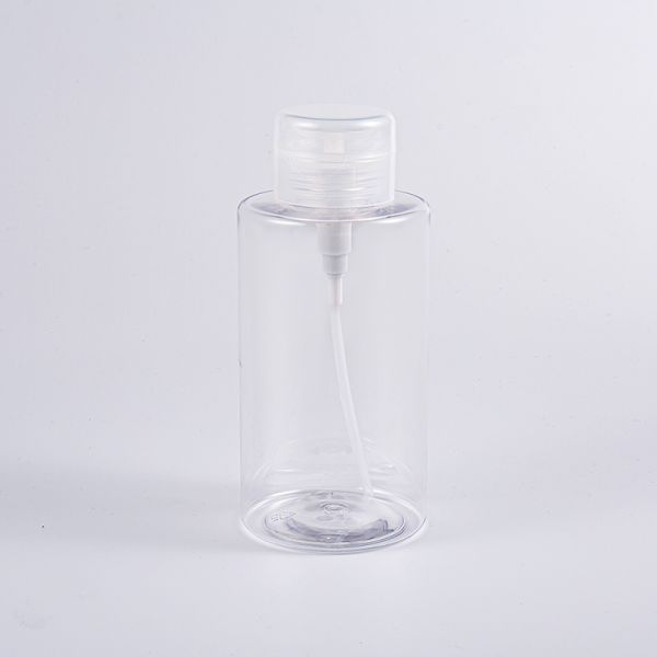 200ml Capacity Crystal-Clear Transparent PET Makeup Remover Bottle with Durable PET Material